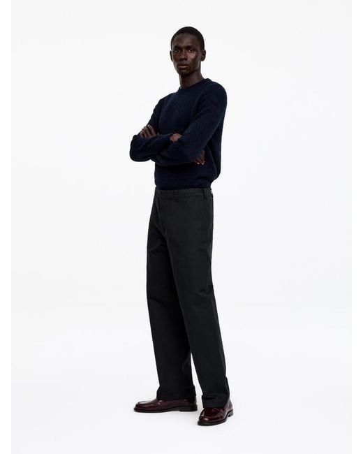 ARKET Blue Wide-Fit Workwear Chinos for men