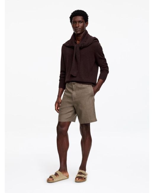 ARKET Red Linen Shorts for men