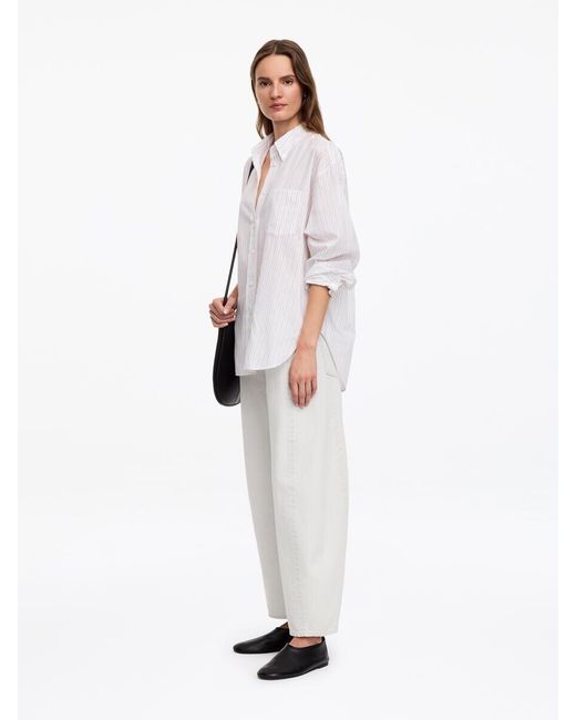 ARKET White Bloom Barrel Jeans