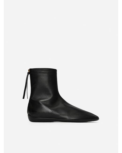 ARKET Black Stiefelette Aus Leder