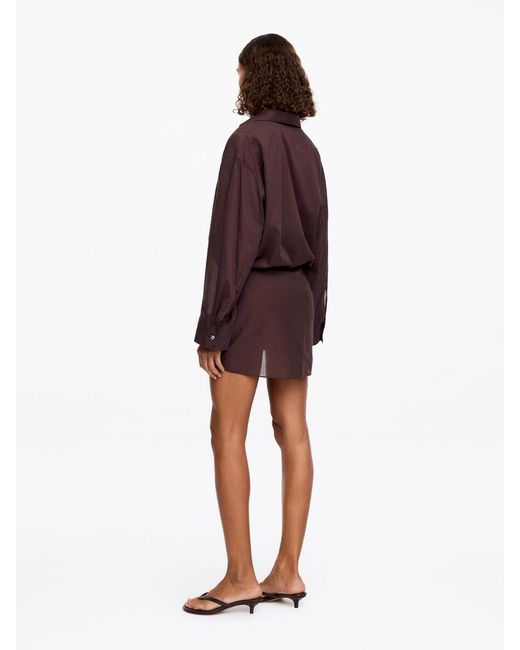 ARKET Red Lyocell Blend Shirt Dress