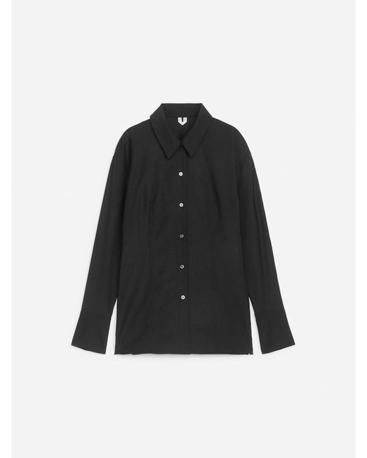 ARKET Black Fitted Shirt