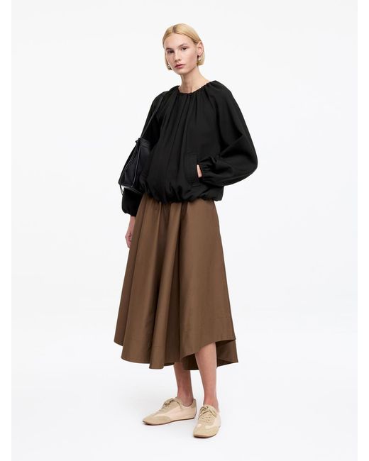ARKET Black Bubble-Hem Jacket