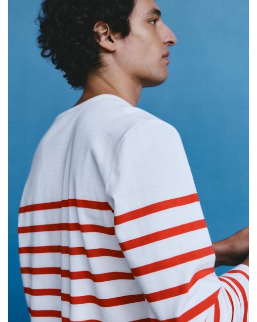 ARKET Red Long-Sleeve T-Shirt for men