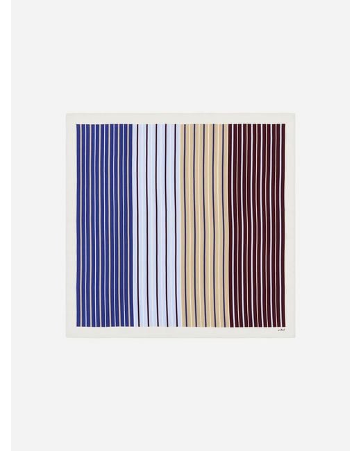 ARKET Blue Printed Silk Scarf