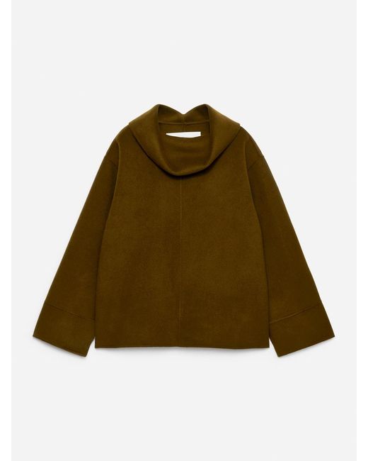 ARKET Green Doublé Wool-Blend Top