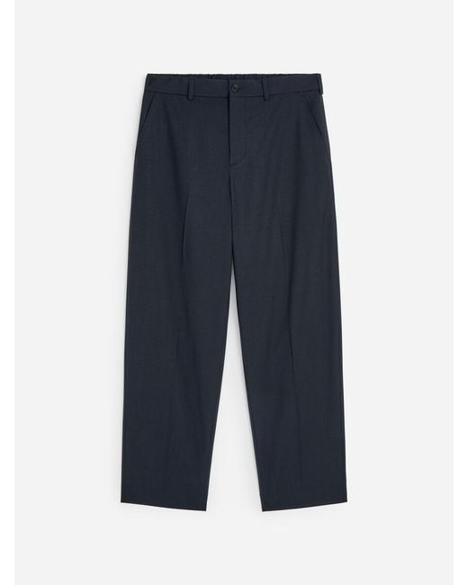 ARKET Blue Relaxed Lightweight Wool Trousers for men
