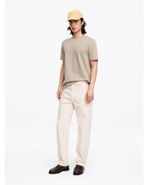 ARKET Natural Interlock Regular T-Shirt for men