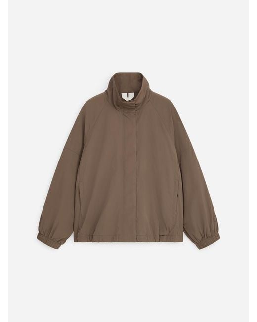 ARKET Brown Padded Windbreaker Jacket
