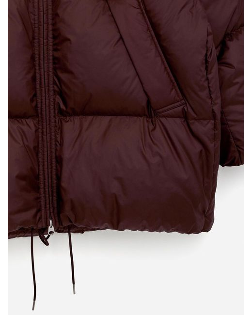 ARKET Red Upcycled Down Puffer Jacket