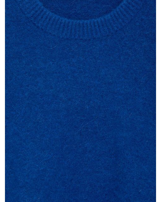 ARKET Blue Alpaca-Wool Blend Jumper for men