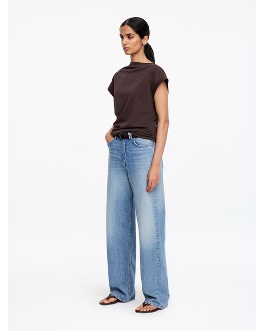 ARKET Purple Twisted Top
