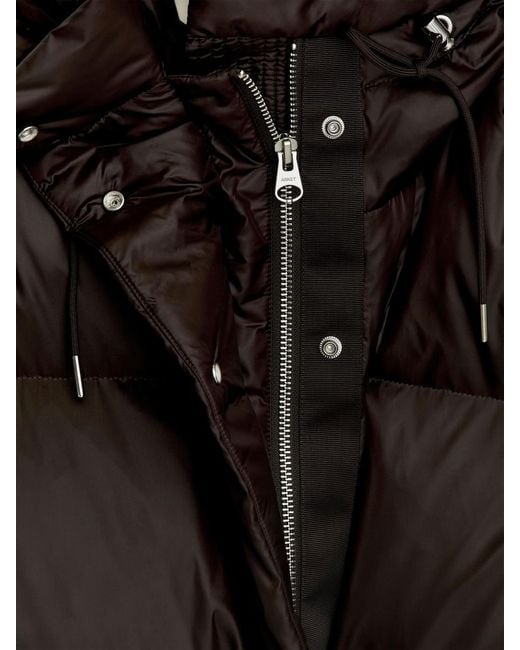 ARKET Black Upcycled Down Long Coat