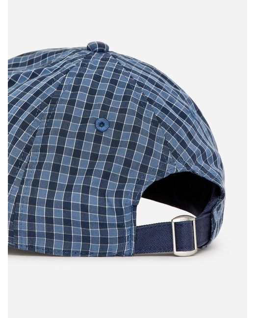 ARKET Blue Poplin Baseball Cap for men