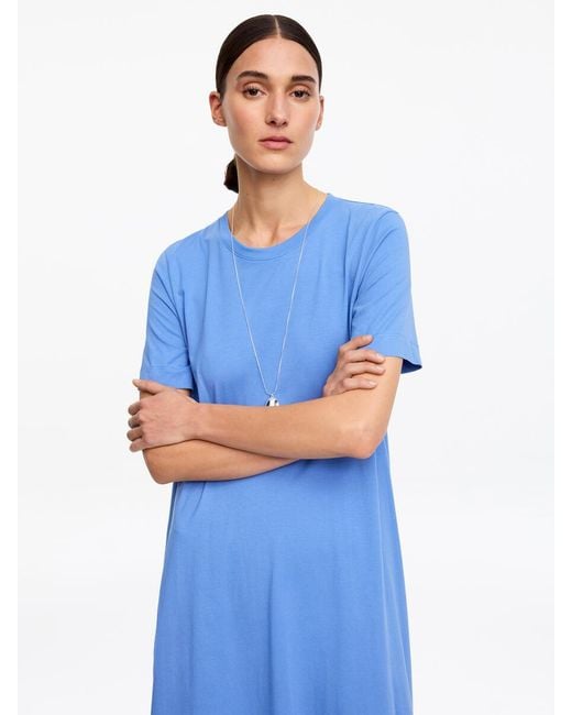 ARKET Blue Maxi T-Shirt Dress