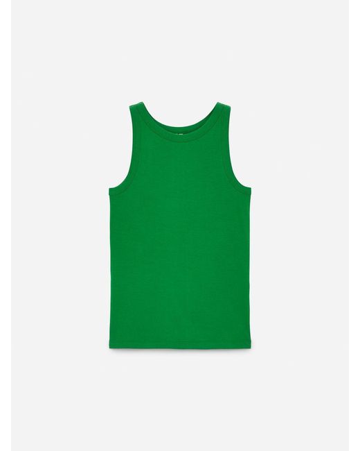 ARKET Green Rib Tank Top