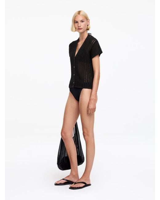 ARKET Black Crochet Cardigan