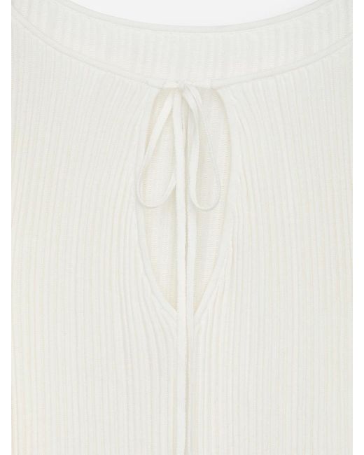 ARKET White Rib-Knit Top