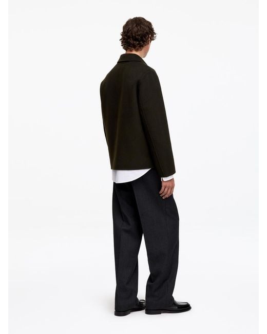 ARKET Black Double-Face Wool Blend Jacket for men
