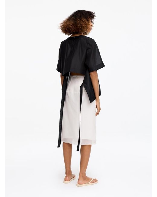 ARKET Black And Laila Gohar Tie-Back Top