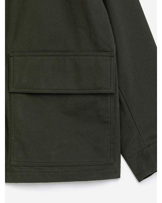 ARKET Black Waxed Cotton Jacket for men