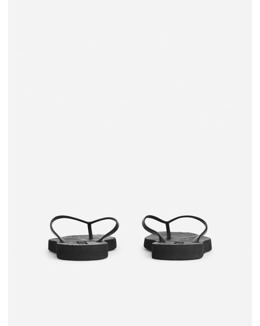 ARKET Black Sleepers Tapered Flip Flops