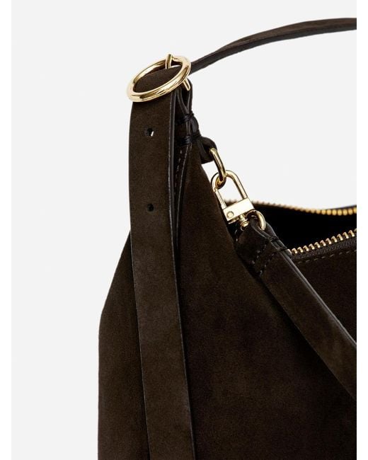ARKET Black Split Suede Bag