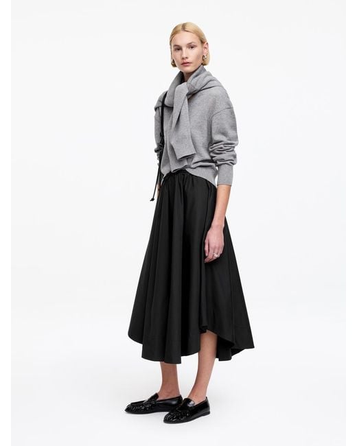 ARKET White Wide Cotton Skirt
