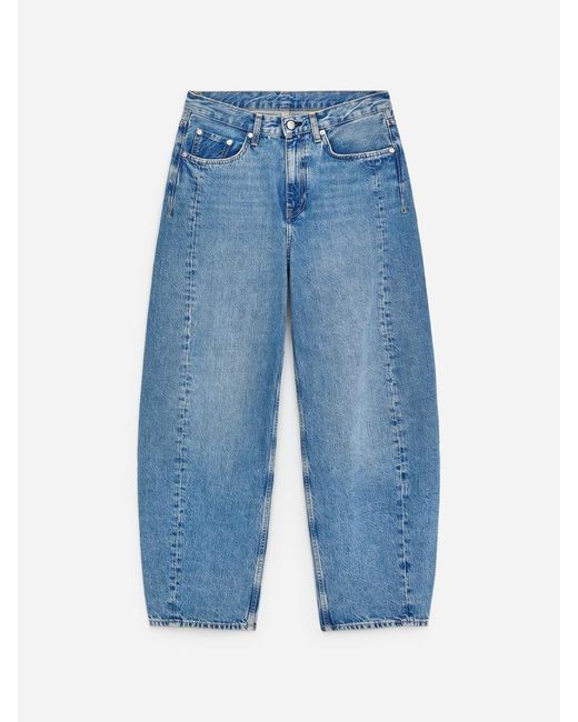 ARKET Blue Bloom Barrel Jeans