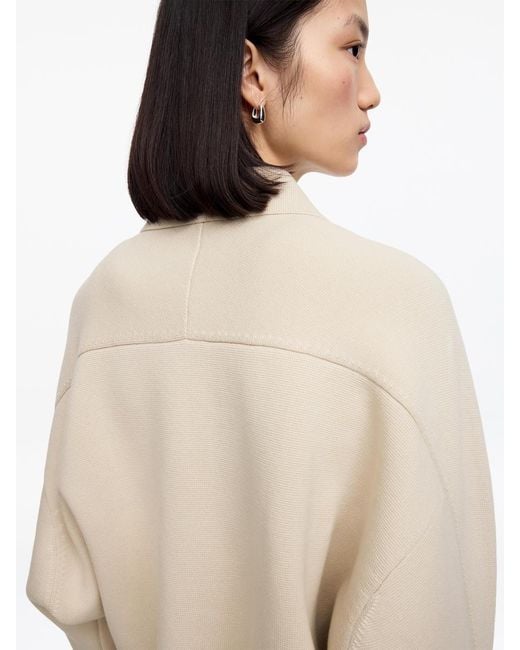 ARKET Natural Knitted Cotton Jacket