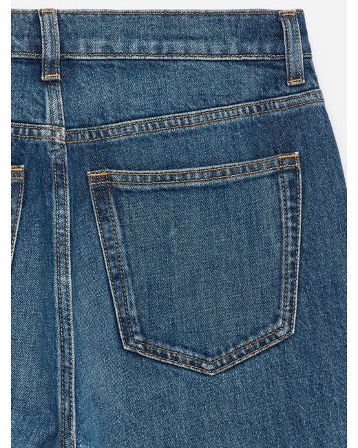 ARKET Blue Jade Cropped Slim Jeans
