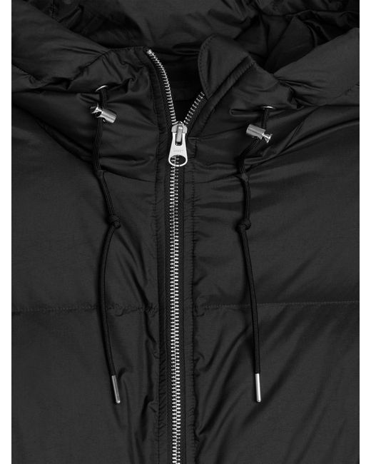 ARKET Black Upcycled Down Long Coat
