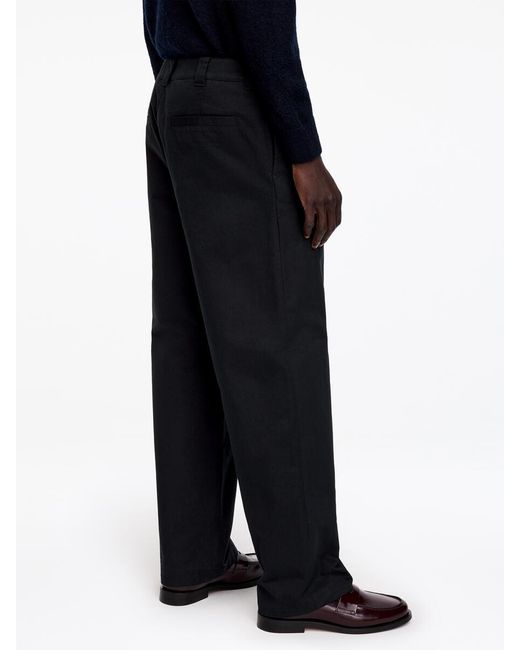 ARKET Blue Wide-Fit Workwear Chinos for men