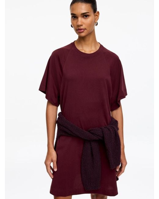 ARKET Red Cotton Jersey Dress