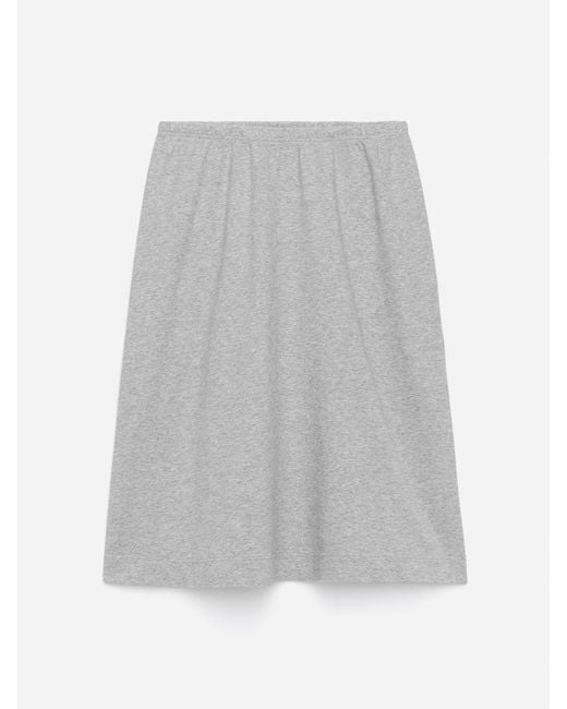 ARKET White Drawstring Terry Skirt