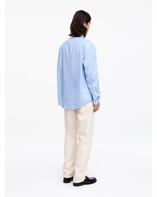 ARKET Blue Relaxed Poplin Shirt for men