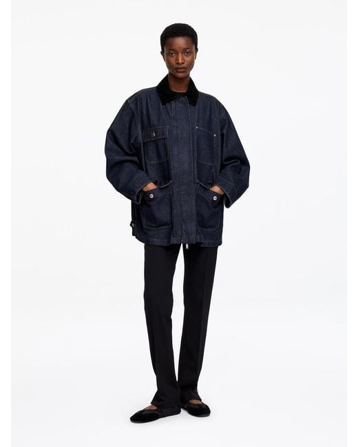 ARKET Blue Oversized Denim Jacket