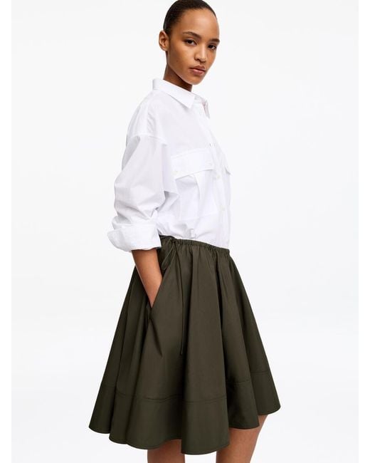 ARKET White Cotton Circle Skirt