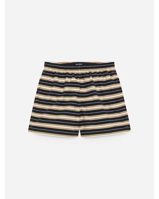 ARKET Black Allover-Printed Swim Shorts for men