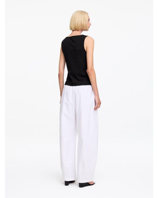 ARKET Black Boat Neck Tank Top