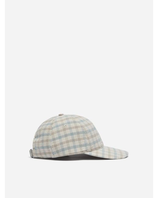 ARKET Natural Seersucker Baseball Cap for men