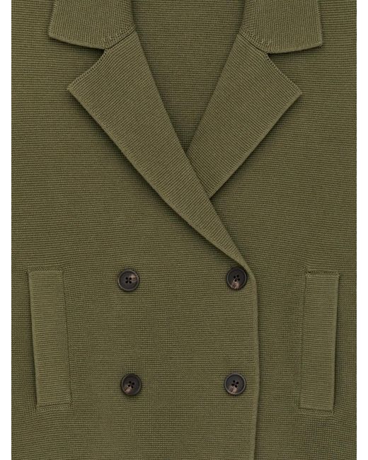 ARKET Green Knitted Cotton Jacket