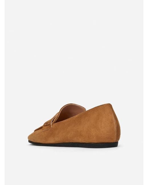 ARKET White Suede Loafers