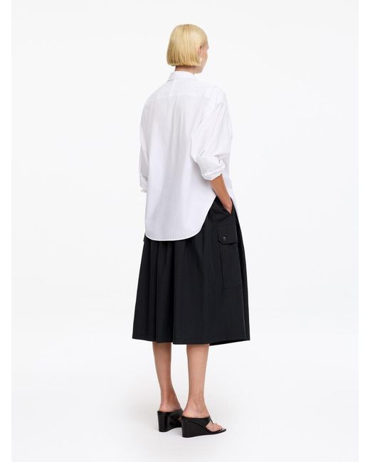 ARKET White Cotton Utility Skirt