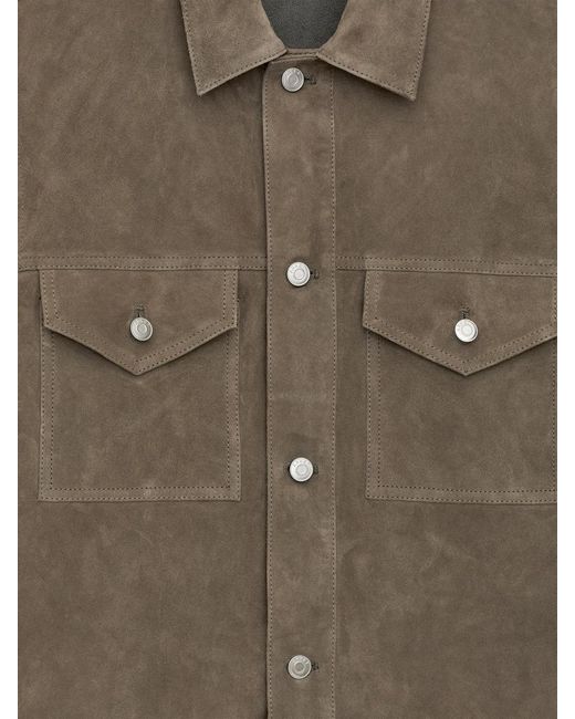 ARKET Green Suede Jacket for men