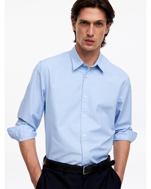 ARKET Blue Cotton-Tencel Shirt for men