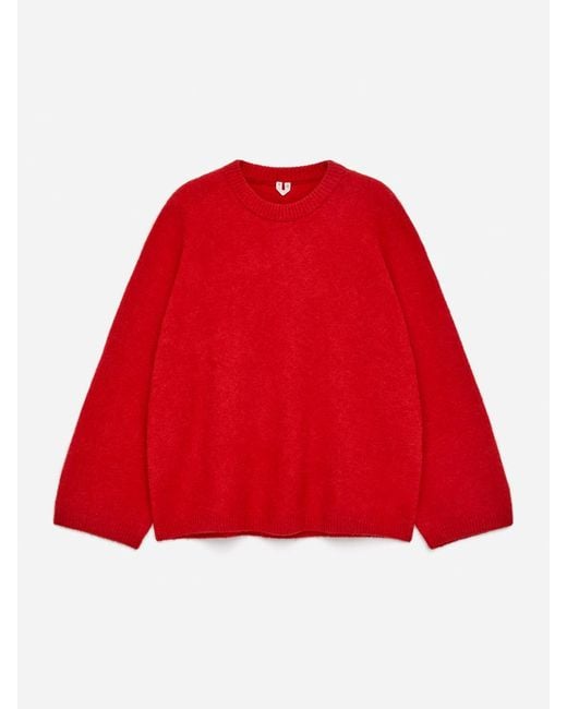 ARKET Red Alpaca-Wool Blend Jumper