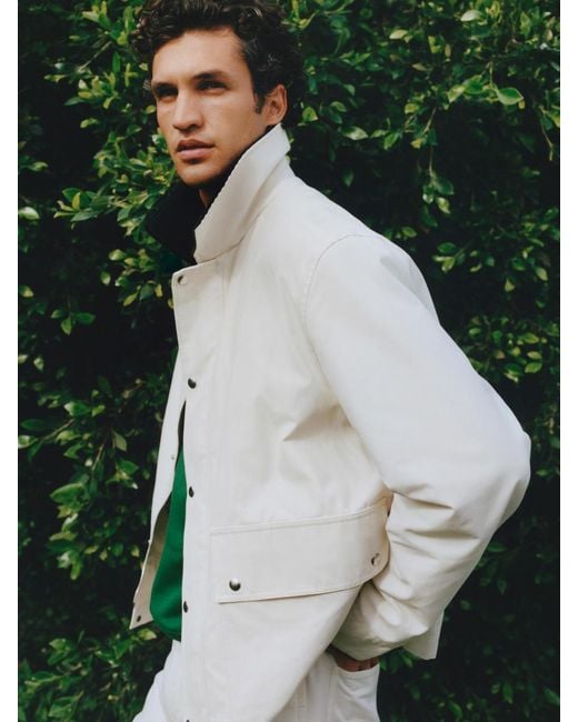 ARKET White Waxed Nylon-Cotton Jacket for men