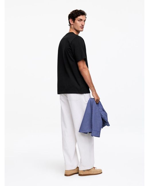 ARKET Black 270 Gsm Oversized T-Shirt for men