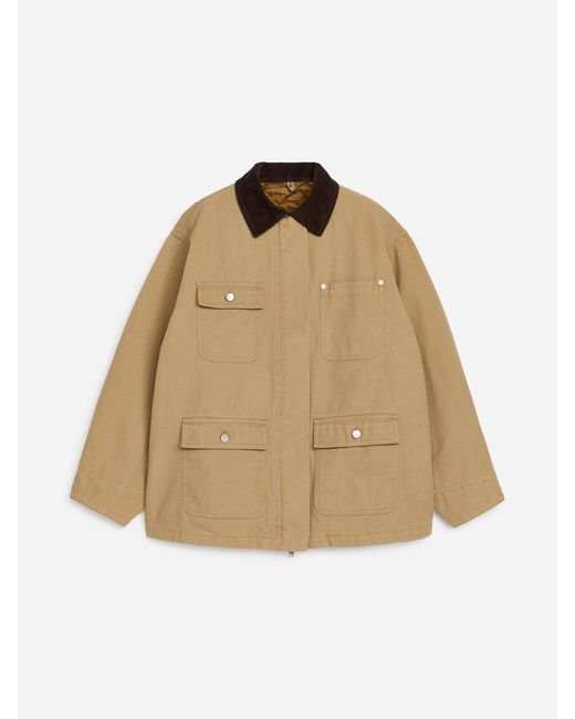 ARKET Natural Lined Canvas Jacket